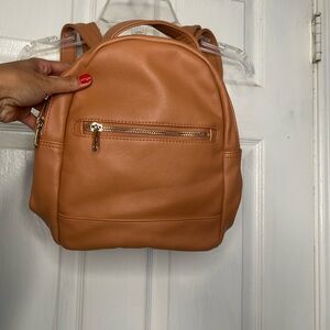 Madden Girl Tan Backpack Smooth Leather Everyday